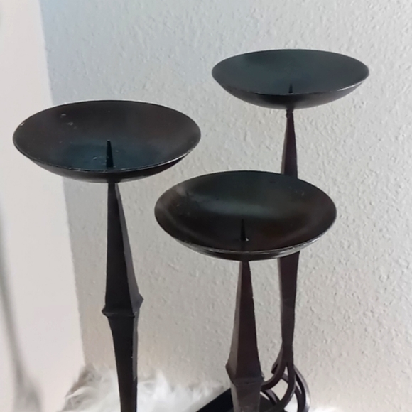 Hand Forged Antique Candle Holders - Picture 6 of 13